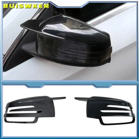 Black Side Mirror Cap Covers For Mercedes Benz Models