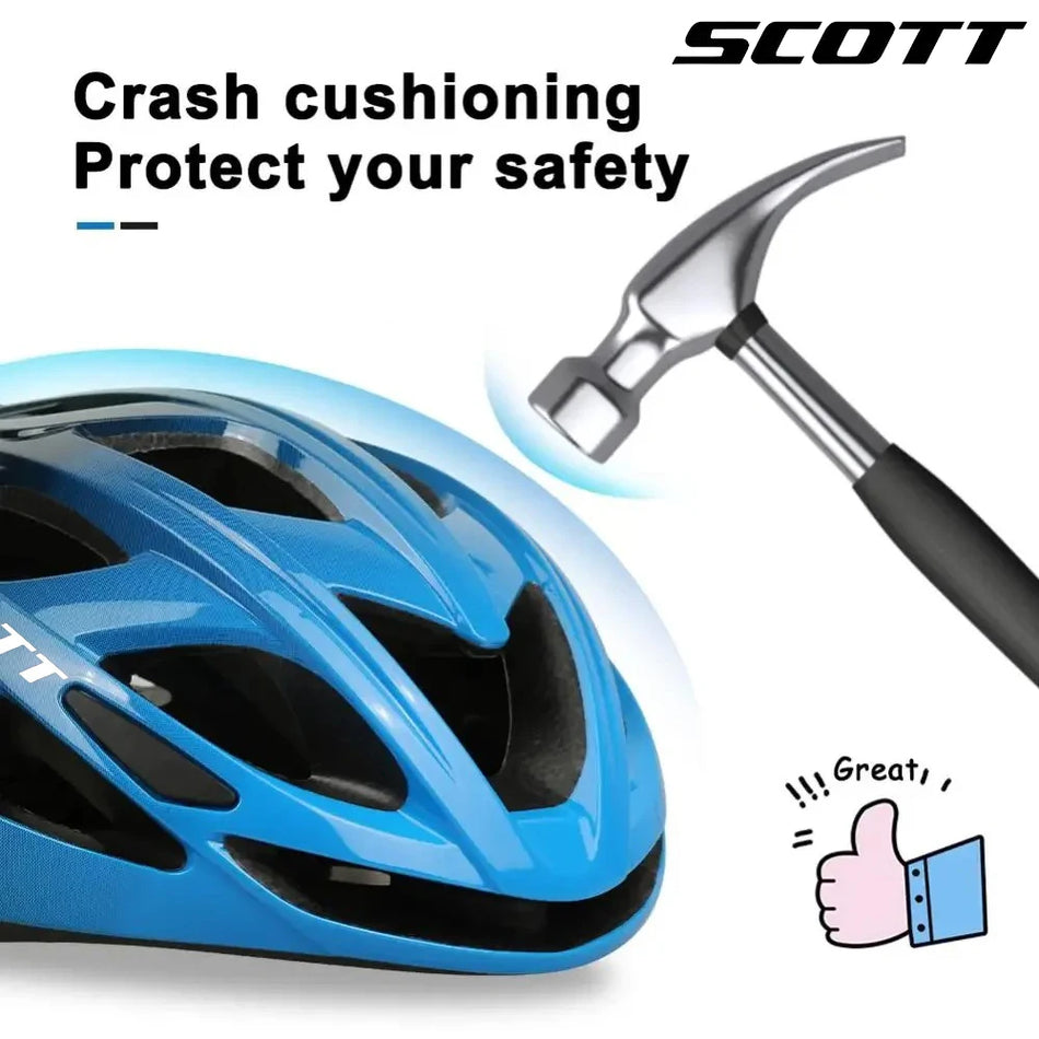 Ultralight Cycling Helmet with 18 Vents, Adjustable Straps, EPS Foam, CPSC CE