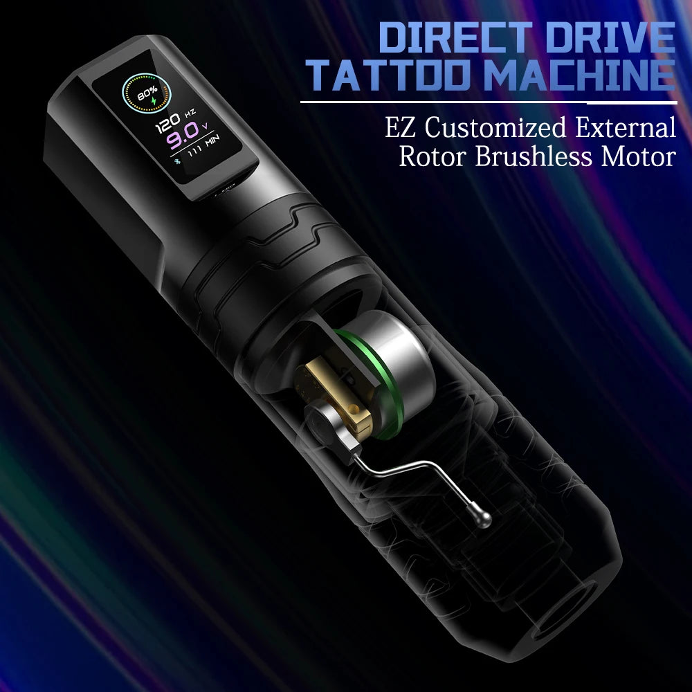 EZ P3 Pro Turbo &ndash; Wireless Battery Tattoo Pen OLED Display