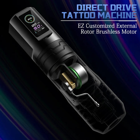 EZ P3 Pro Turbo &ndash; Wireless Battery Tattoo Pen OLED Display