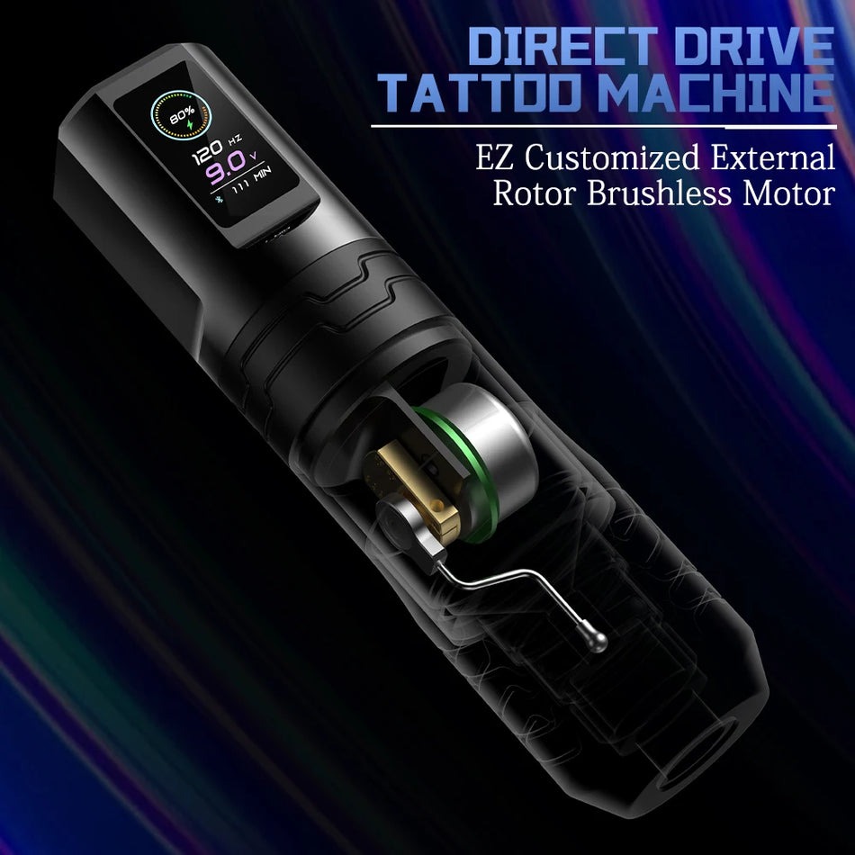 EZ P3 Pro Turbo &ndash; Wireless Battery Tattoo Pen OLED Display