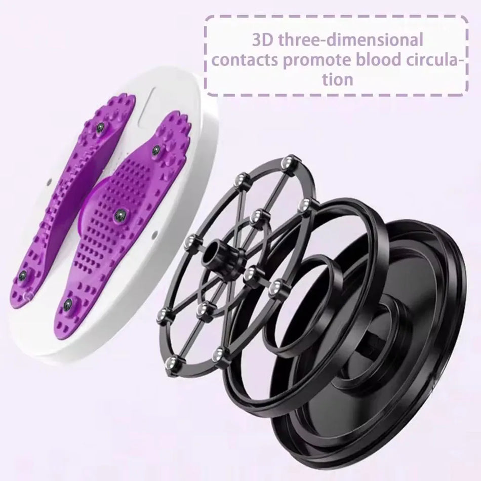 Disc magnetic pentru răsucirea taliei cu pad de masaj pentru picioare pentru fitness
