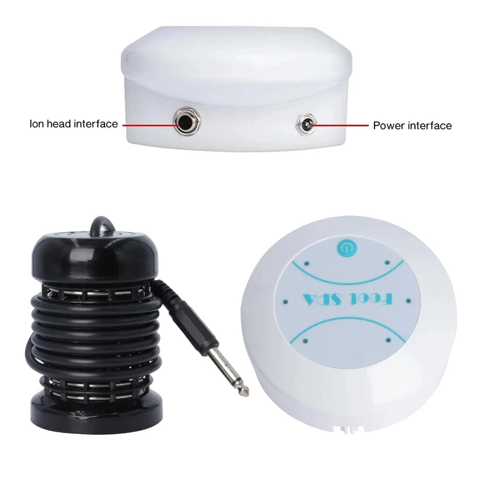 Detox jonisk fotspa massager med vibrationsterapi