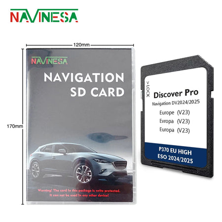 NAVINES GPS SD Card Europa V24 - Europe Map 2025 Edition for VW Discover Pro