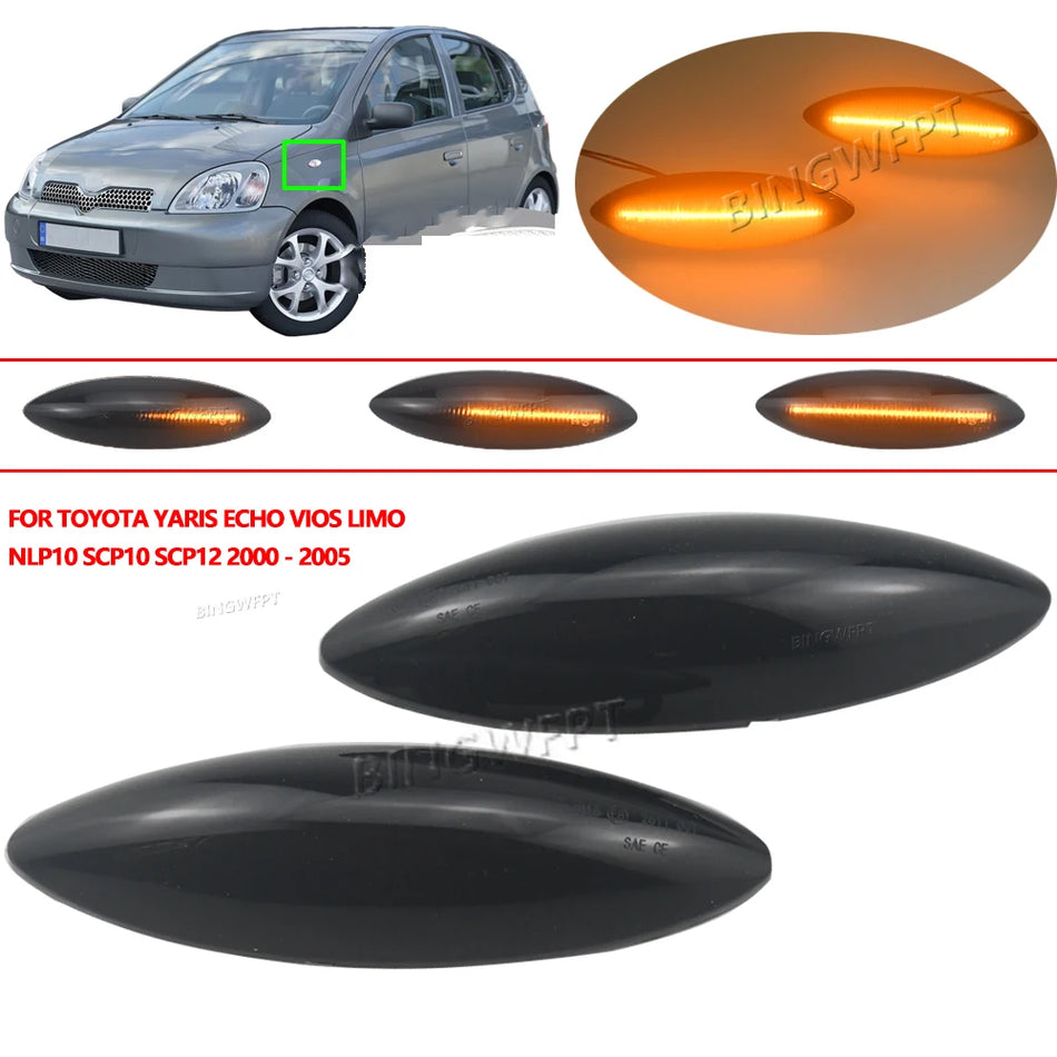 Turn Signal Side Marker Light LED for Toyota Yaris Echo VIOS NLP10 SCP10