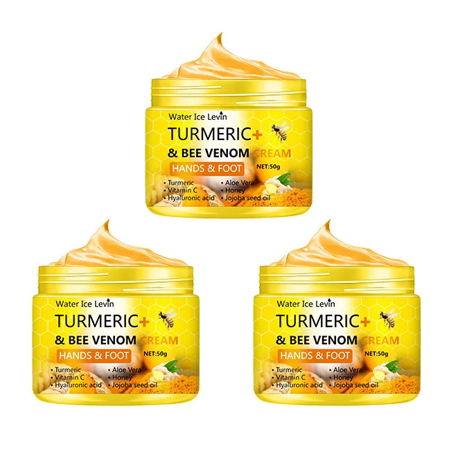Turmeric Bee Venom Cream &ndash; Deep Moisturizing Repair for Cracked Skin 3pcs / CHINA