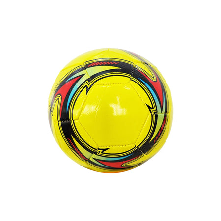 Premium Leakproof Size 5 Soccer Ball - Durable PU Leather Football Yellow 1