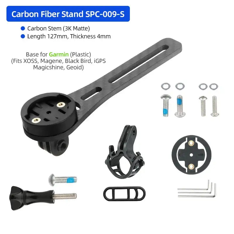 Carbon Handlebar Computer Bracket For Garmin Bryton Wahoo CB Short SPC009GB-SB