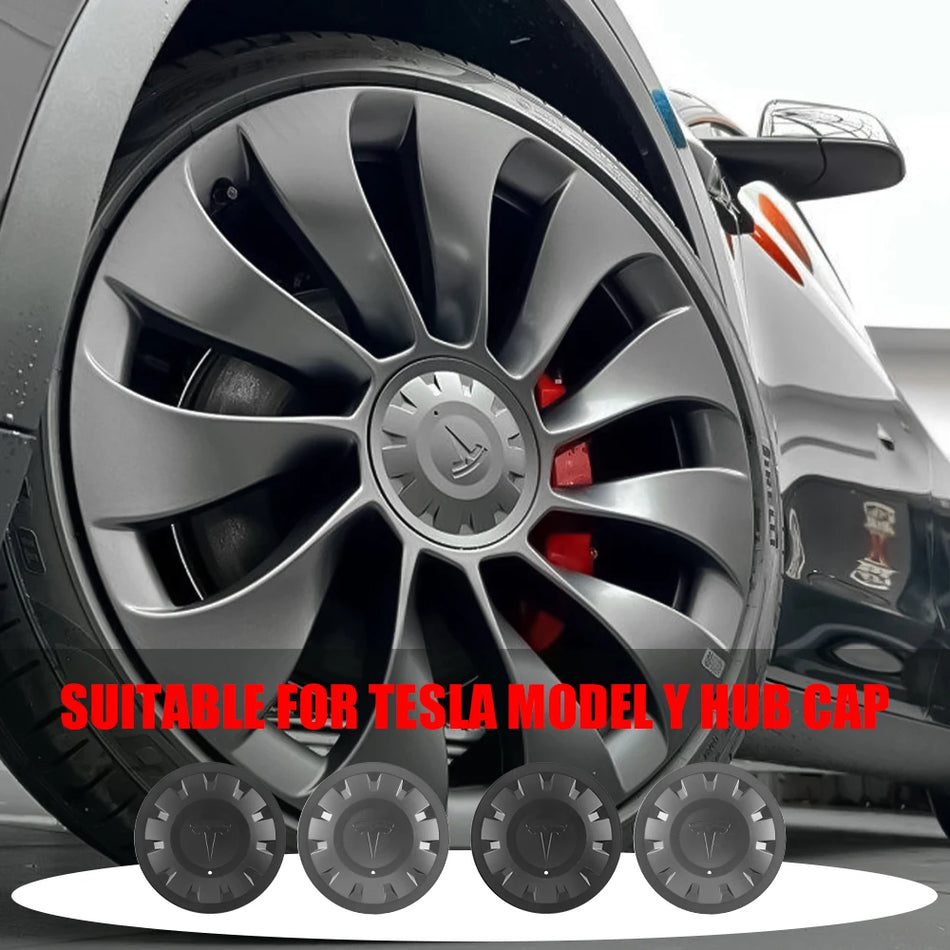 Wheel Center Caps 21-Inch 4-Pack for Tesla Model Y Performance
