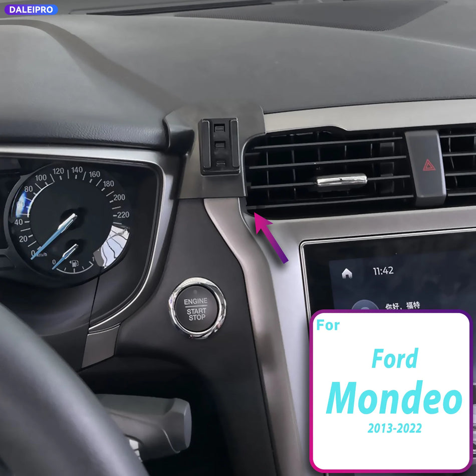 Telefonihoidja alus 66W laadimisega Ford Mondeo Fusion 2013-2022 jaoks