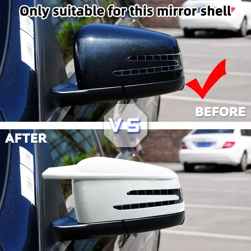 For Mercedes-Benz A B C E S CLA GLA GLK Class W176 W246 W212 W204 Sport Style Side Mirror Covers Rearview Mirror Decoration by InterCyprus Trading Ltd
