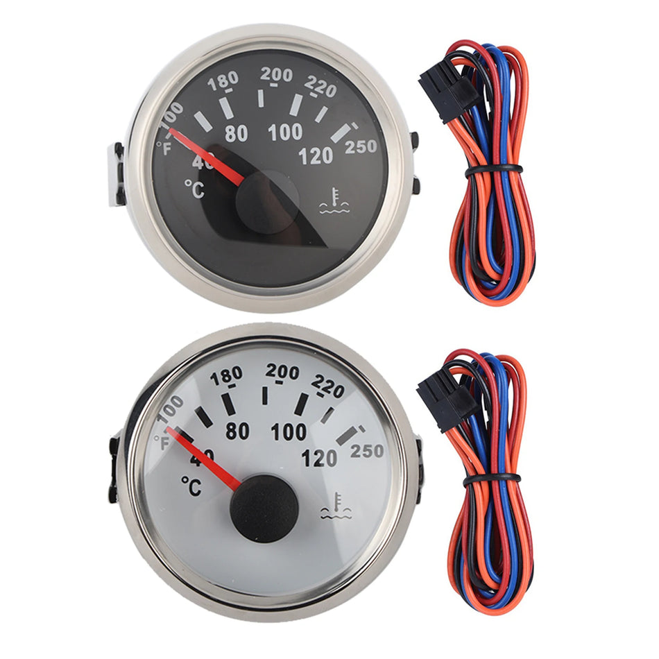 DOACT Termometru de Temperatura a Motorului Marin 52mm/2in 40-120 C pentru Barcă RV