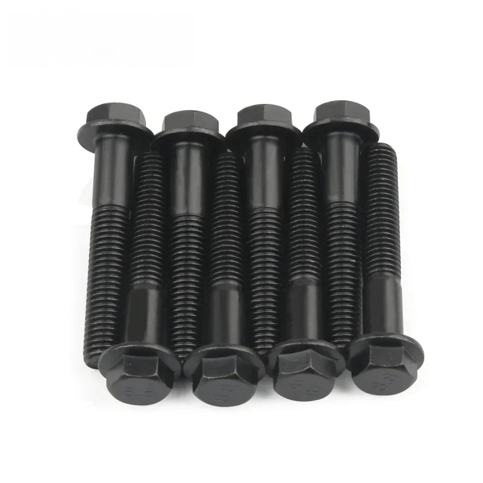 Kit de boulons de collecteur d'échappement 16 pièces tête hexagonale noire pour Ford F250 F350 7.3L