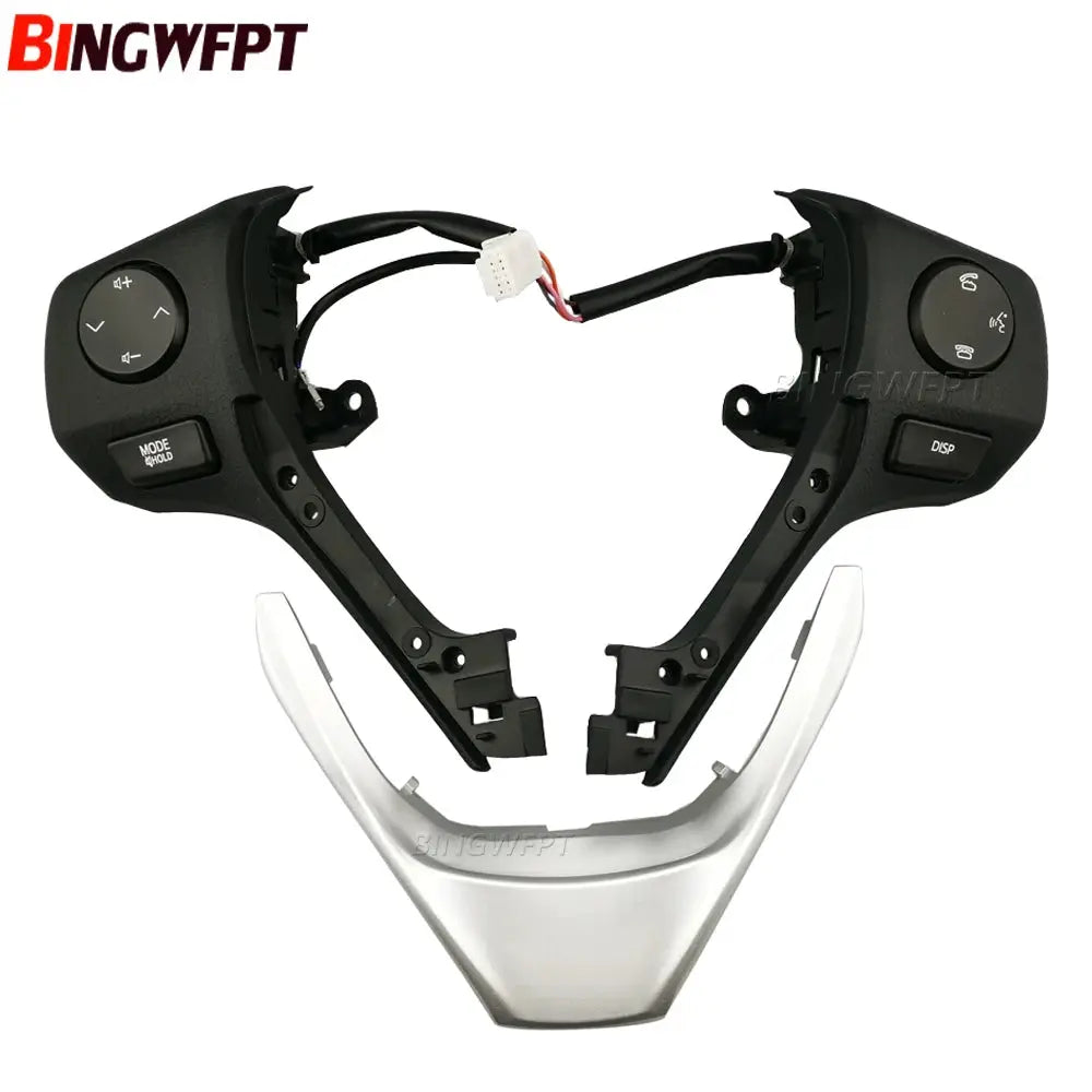 Steering Wheel Switch Audio Bluetooth Control Button with U-frame 84250-02560 For TOYOTA RAV4 Corolla 14-18 For Yaris 18-22 by InterCyprus Trading Ltd
