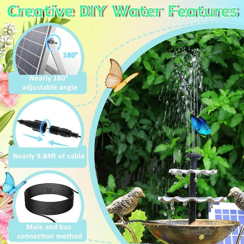 6W/10W Solar Fountain Pump &ndash; Direct Drive Performance