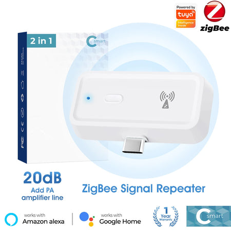 Tuya ZigBee Signal Repeater Type C - Smart Home Range Extender need gateway