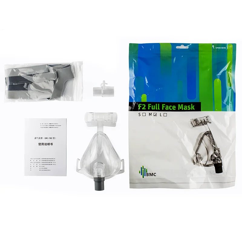 BMC FM2 Full Face Mask For CPAP Bipap &ndash; Eco Elastic