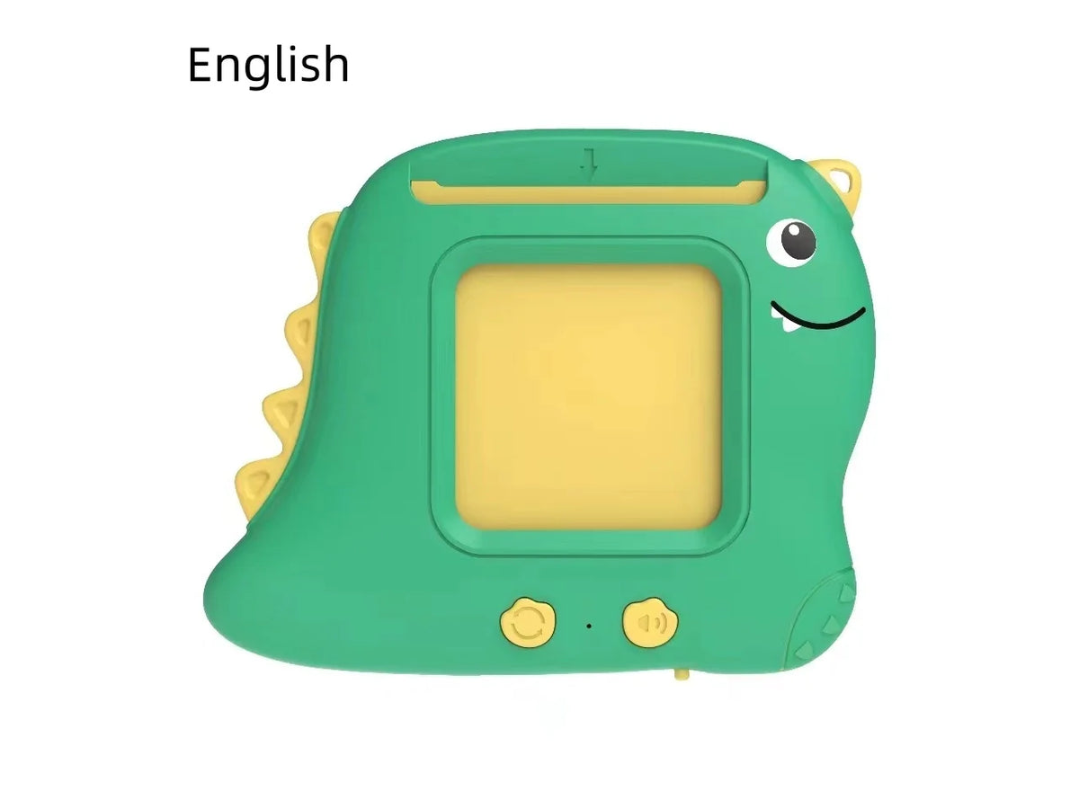 Little Dinosaur Language Learning Toy for Kids - English, Spanish, French green English only