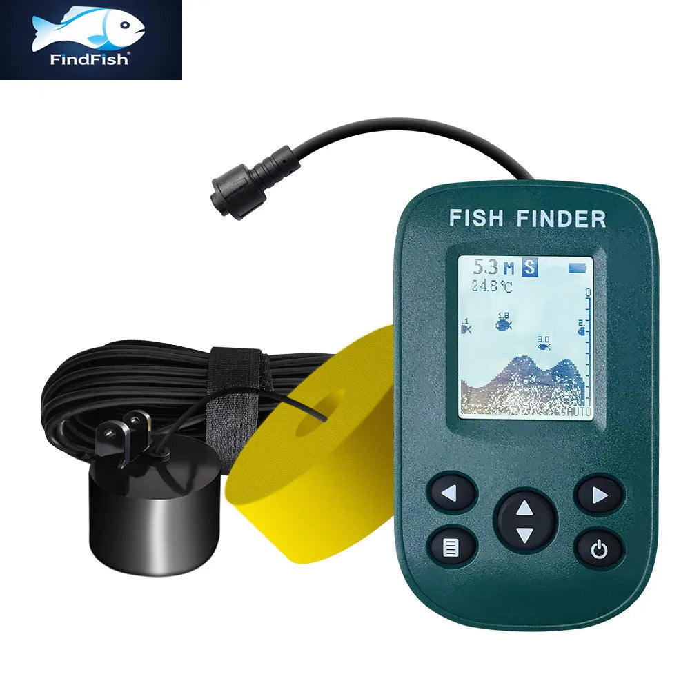 FindFish Smart Portable Sonar Fish Finder - Echo Sounder &amp; Alarm