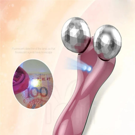 4D EMS Face Massager Roller &ndash; Microcurrent Facial Lifting