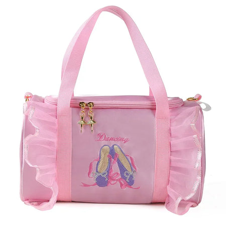 Children Ballet Dance Handbag &ndash; Lace Ballet Bag For Girls Dance bag-pink