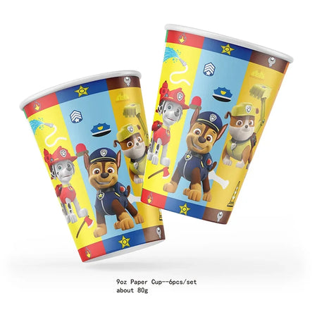 Birthday Party Decorations &amp; Tableware Set 9oz cup 6pcs