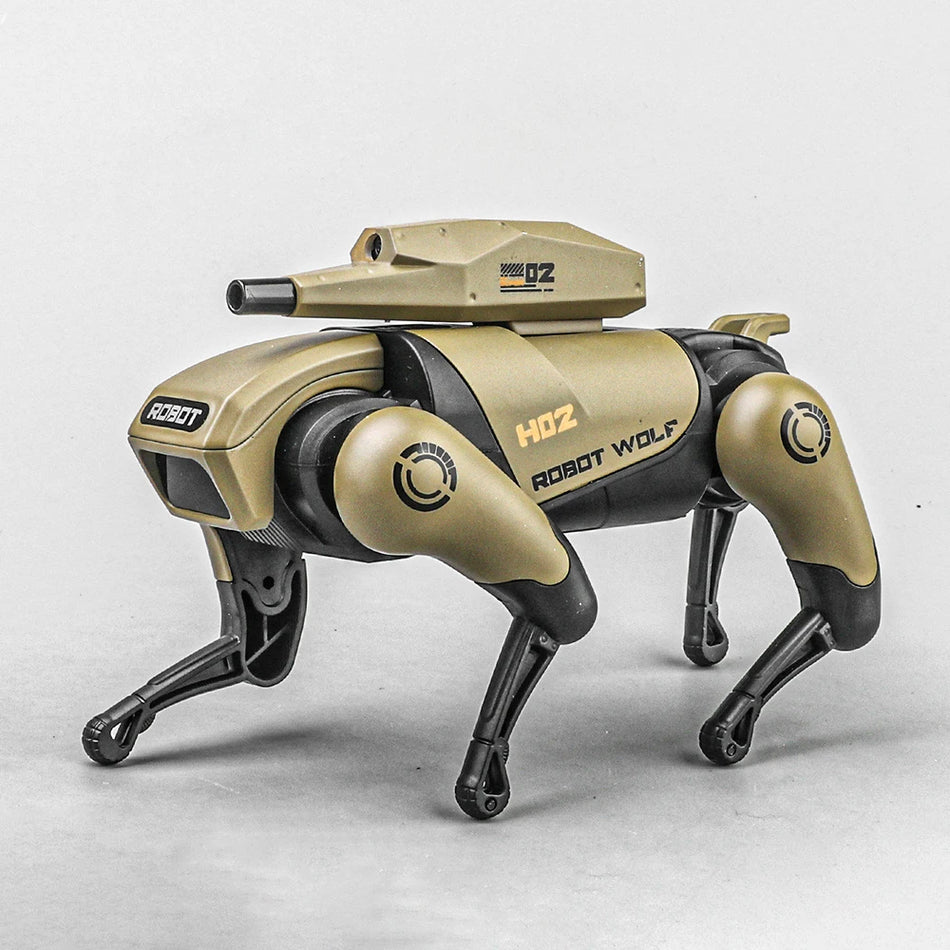 Sakausējuma diecast gājēju robots rotaļlieta ar skaņu, gaismu un taustes sensoru
