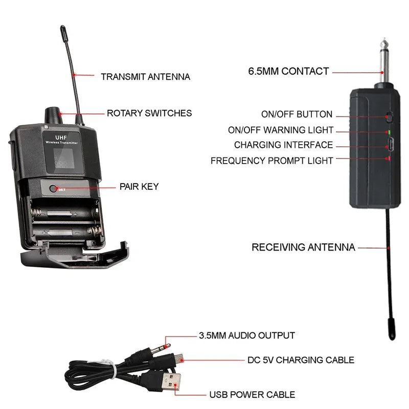 Wireless Lavalier Mic With Transmitter &ndash; LED Display