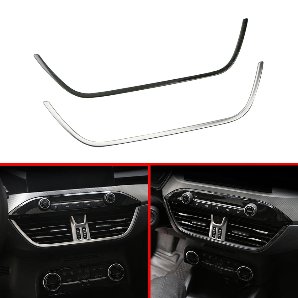 Rivestimento Uscita Ventola Centrale in Acciaio Inossidabile per Ford Focus MK4 2019-2021