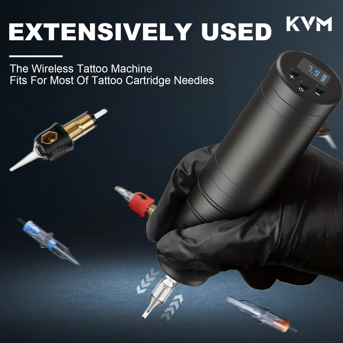 KVM Wireless Tattoo Machine &ndash; Portable 1500mAh Battery