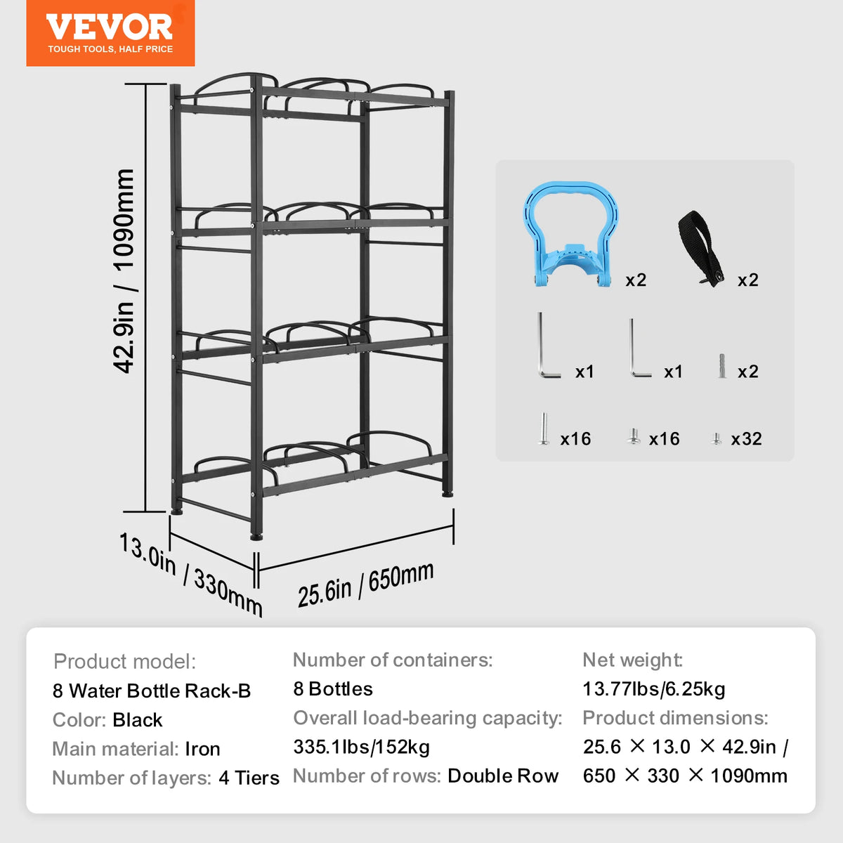 SucceBuy 3/4/5 Tiers Water Jug Holder &ndash; Easy Installation