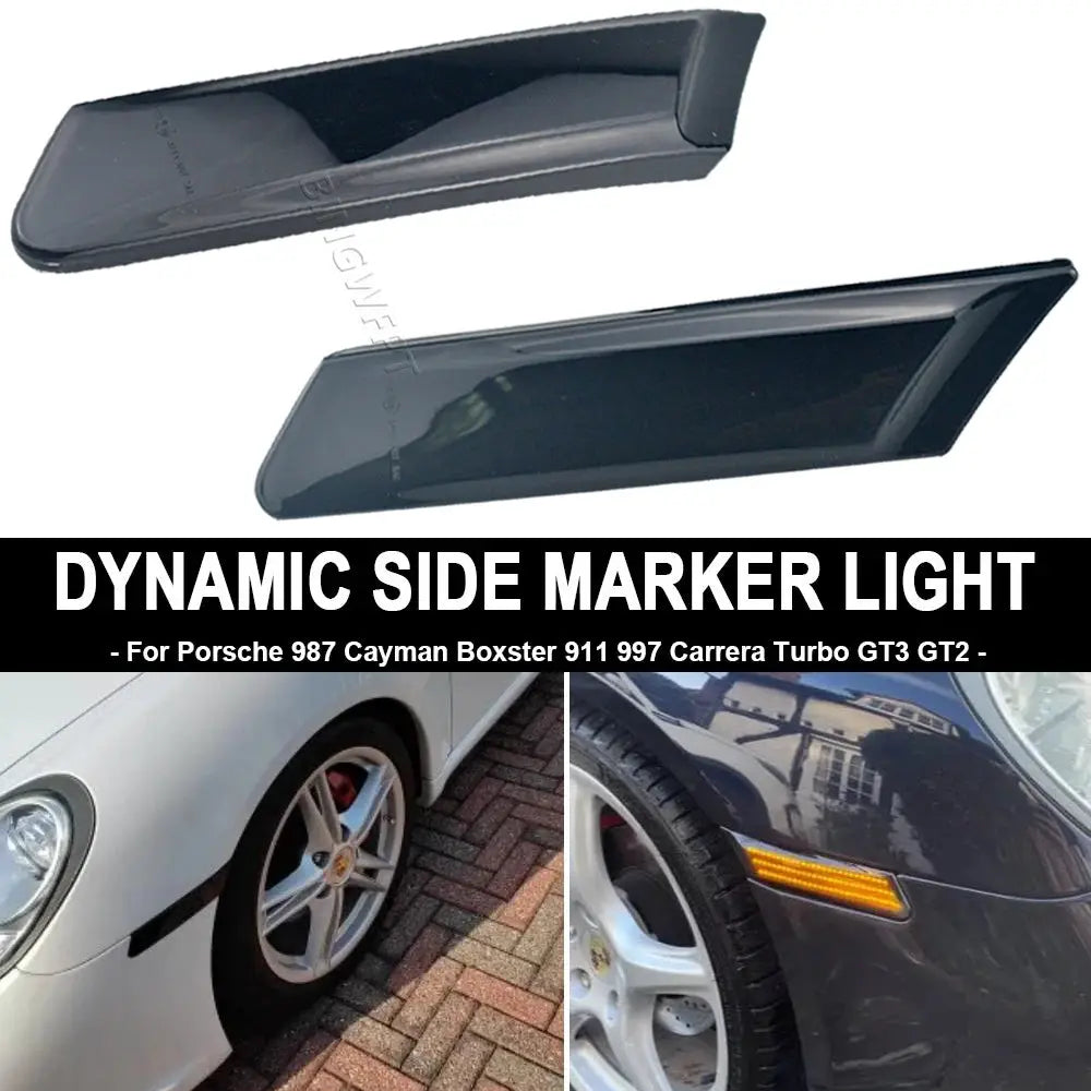 2PCS LED Side Marker Light Turn Signal Lamps For Porsche 911 Carrera (997) 2005-2012 For Porsche 911 Targa 4S (997) 2005-2012 by InterCyprus Trading Ltd