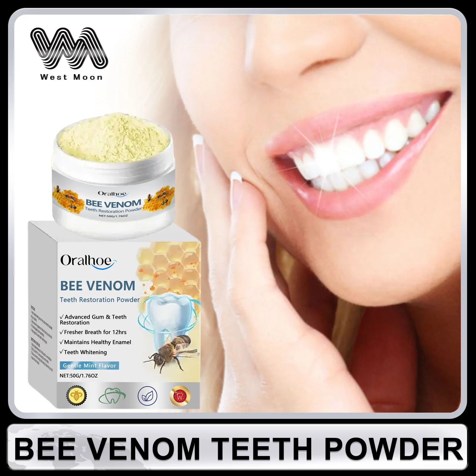 Bee Venom Tooth Powder &ndash; Advanced Stain Removal and Gum Repair