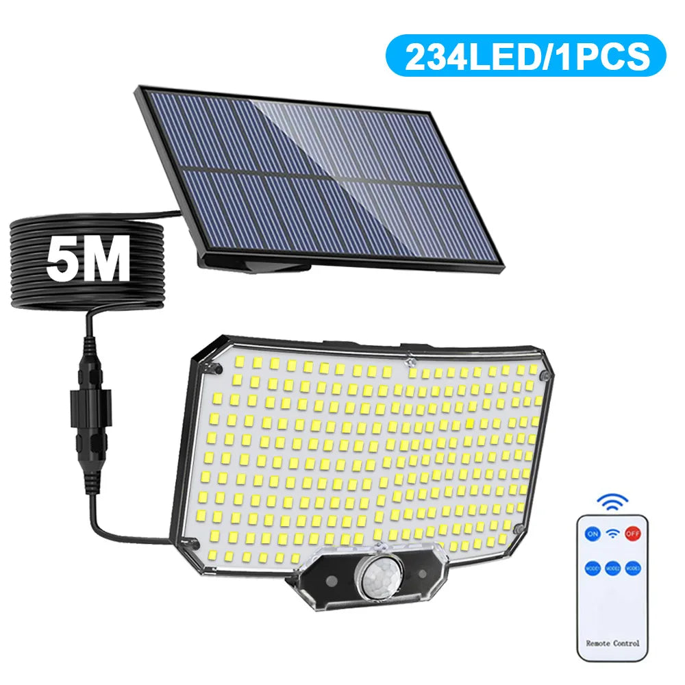 234LED Solar Security Lights &ndash; Motion Sensor 3 Modes 234 LED