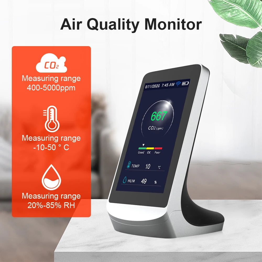 Dienmern Air Quality Monitor &ndash; High Precision CO2 Sensor