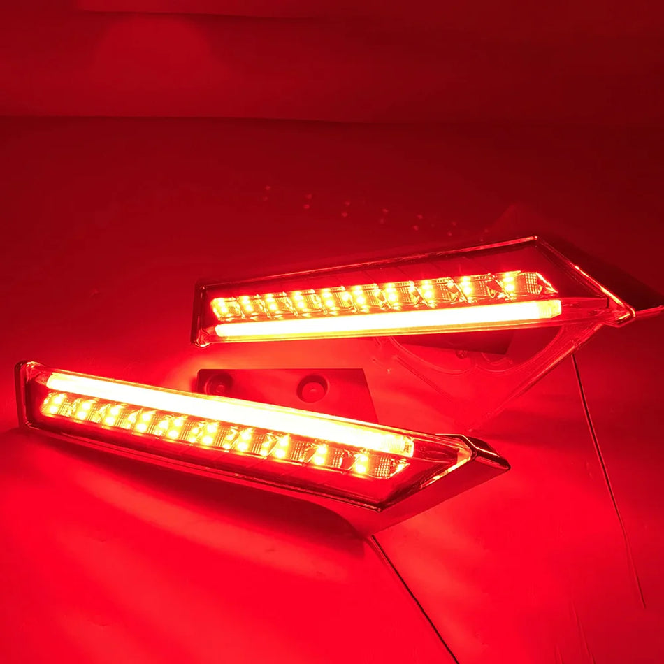 LED světla na zadní sloupek Nissan X-Trail T32, 2 ks ABS odrazky lampy