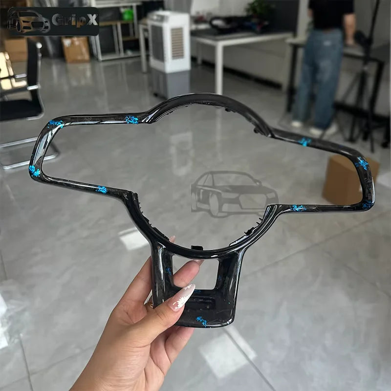 Volkswagen Golf 7 GTI Τιμόνι Μπλε Ίνες Άνθρακα Πλαίσιο Κουμπιών