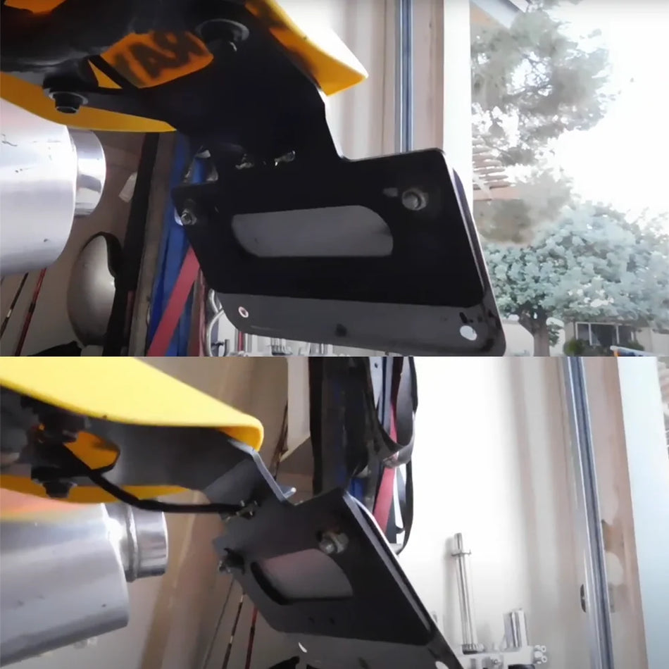 License Plate Bracket Holder With Lamp for Suzuki DR650S/DR650SE 1996-2024, Aluminum Alloy