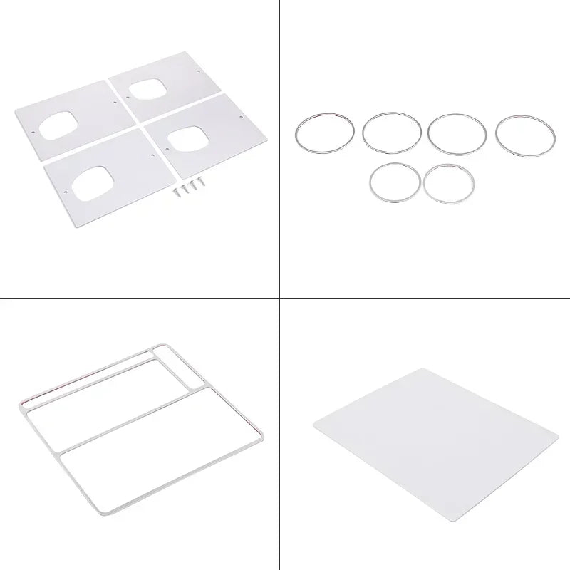 Acabamento em Liga de Alumínio Prateado para Hummer H2 03-07