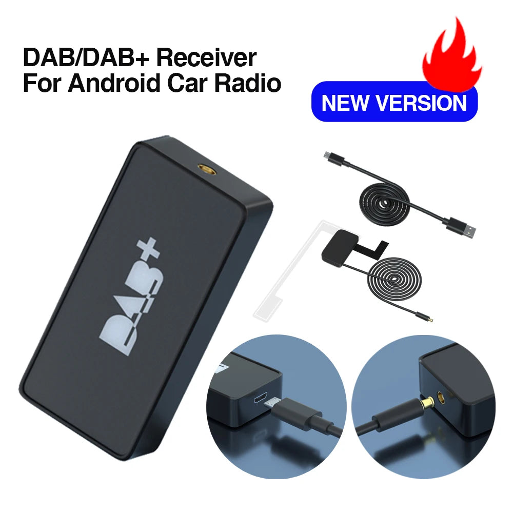 DAB+ Antenna for Android Car Radio &ndash; USB GPS Receiver New version