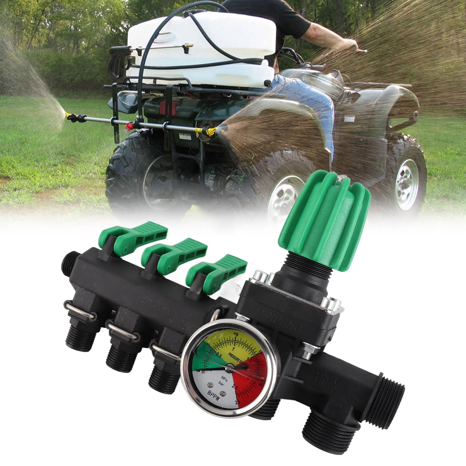 Agricultural Sprayer 3 Way Water Splitter Valve &ndash; EasyMount Default Title