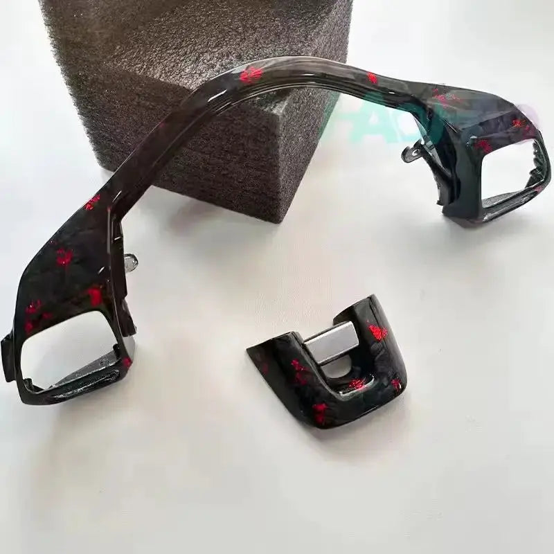Carbon Fiber Steering Wheel Switch Button Frame for Volkswagen Golf MK6 GTI MF R2 Automobile Decoration Accessory by InterCyprus Trading Ltd