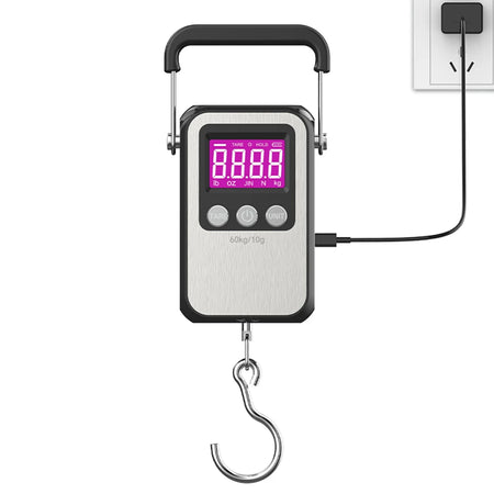 JUANJUAN Hanging Scale &ndash; 60kg Capacity LCD Display Rechargeable version
