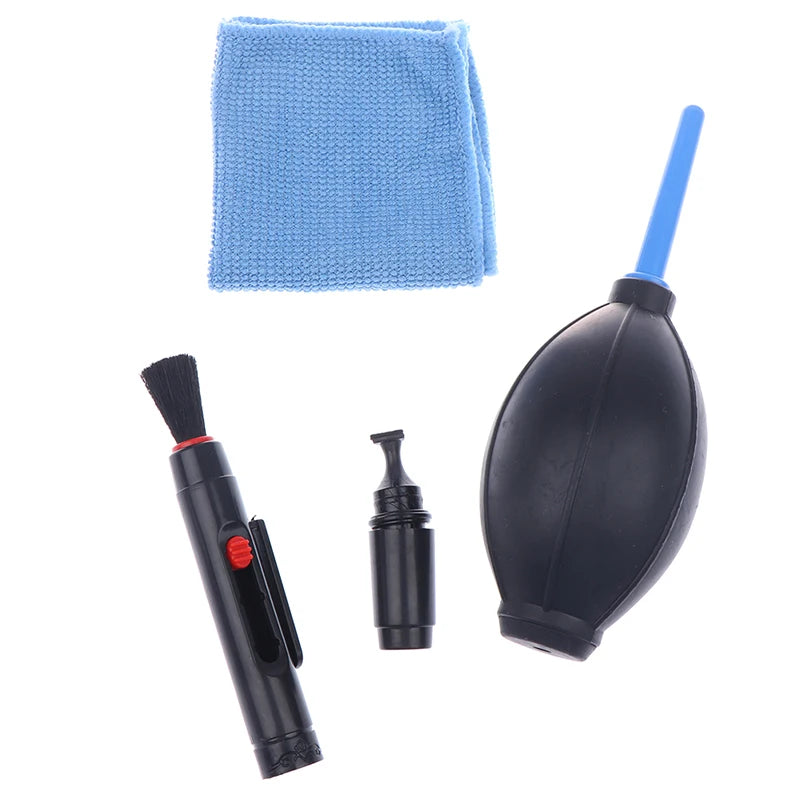 Camera Cleaning Kit for DSLR &amp; Point &amp; Shoot Cameras - Dust Cleaner, Lens Brush, Pen, Wipes &amp; Air Blower