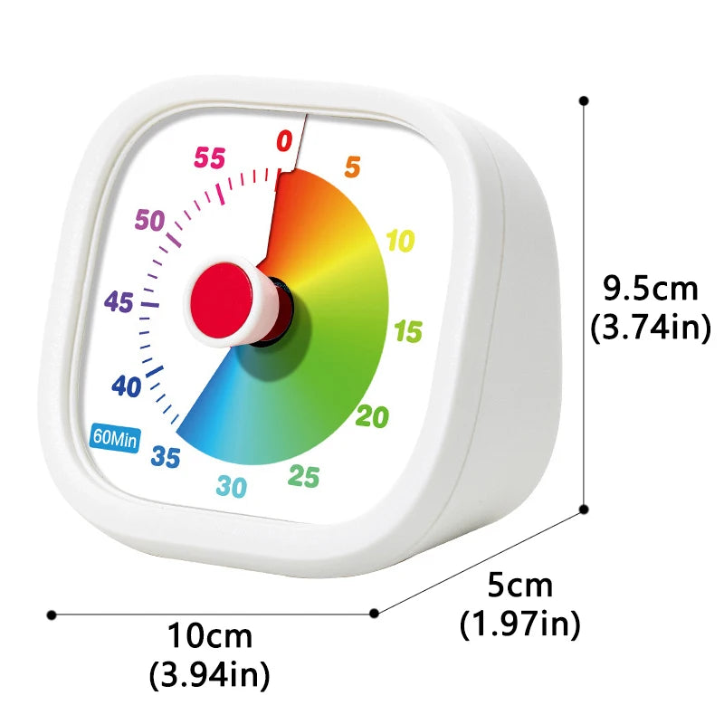 Classroom Visual Timer for Kids | Educational Countdown Tool | Silent 60-Minute Desk Timer BZS00644 E