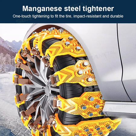 SEAMETAL Anti-Skid Car Snow Chains - Universal Fit Pro