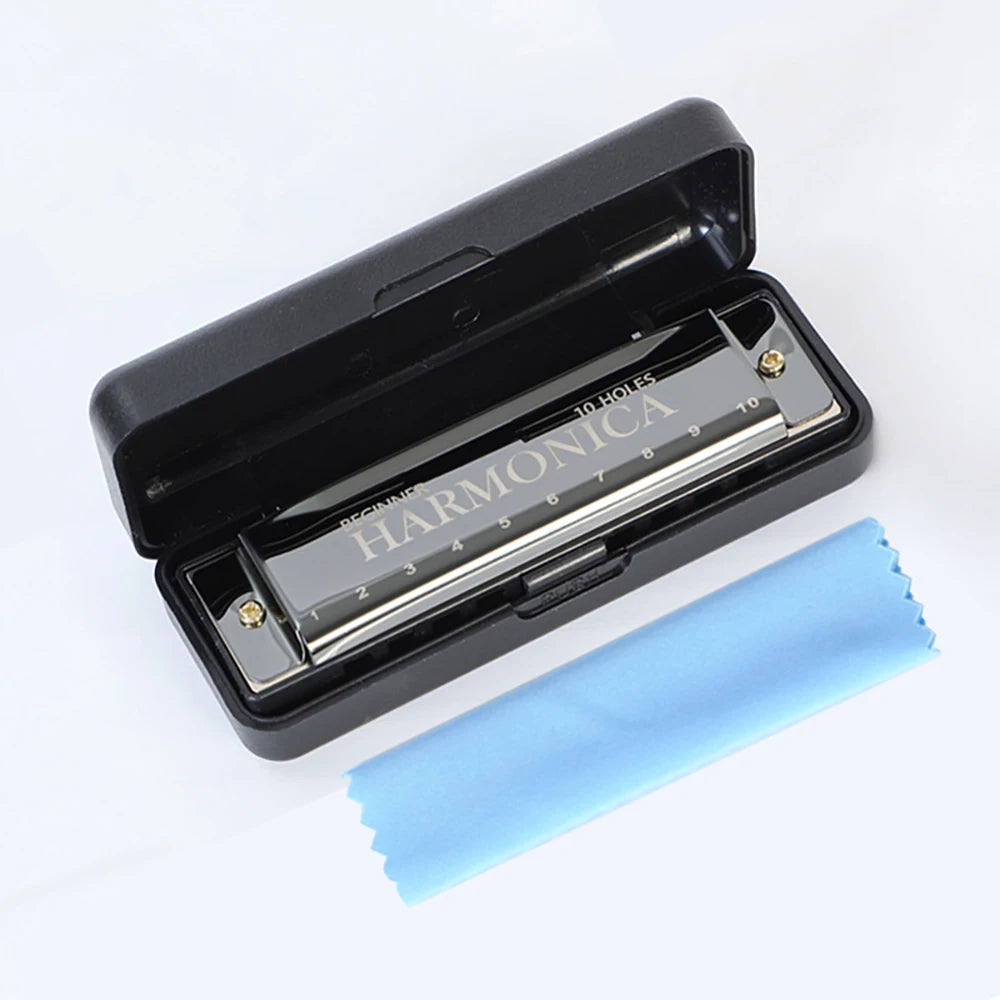 10 Hole C Harmonica Mouth Organ Blues Harp &ndash; Easy to Play black