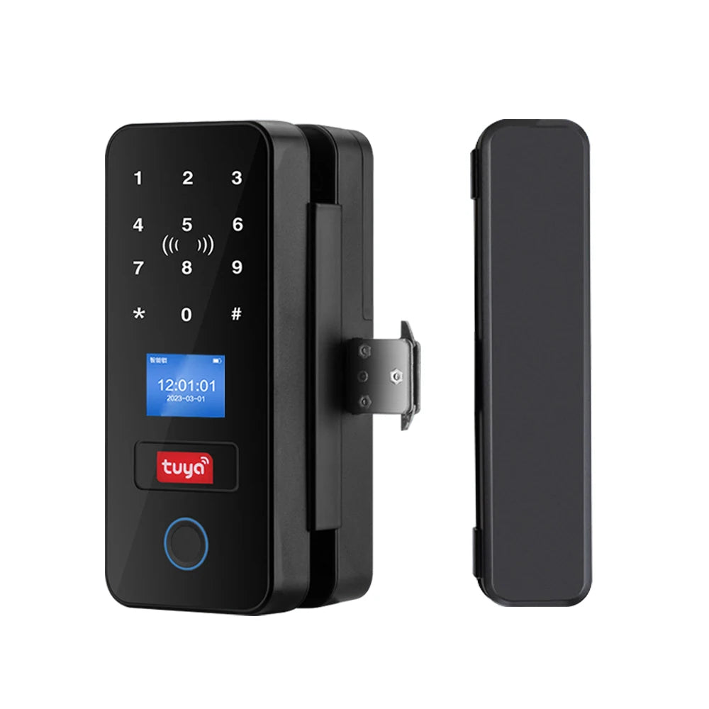 Tuya App Glass Door Lock &ndash; Biometric Bluetooth Unlock