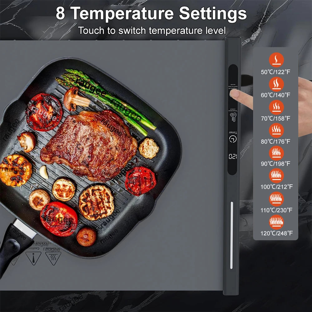 Electric Warming Tray Food Warmer Mat - Fast Heating