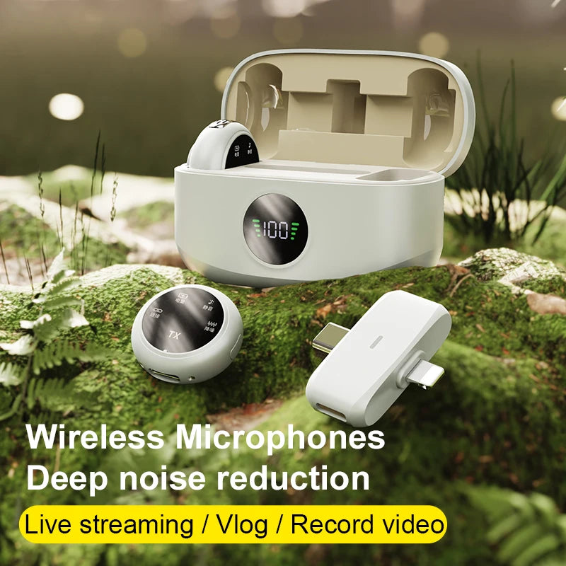 K31Pro Wireless Lavalier Microphone &ndash; Noise Cancelling Digital Display